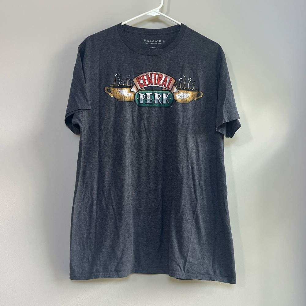 FRIENDS Central Perk Charcoal Grey Graphic T-Shirt Large (L)